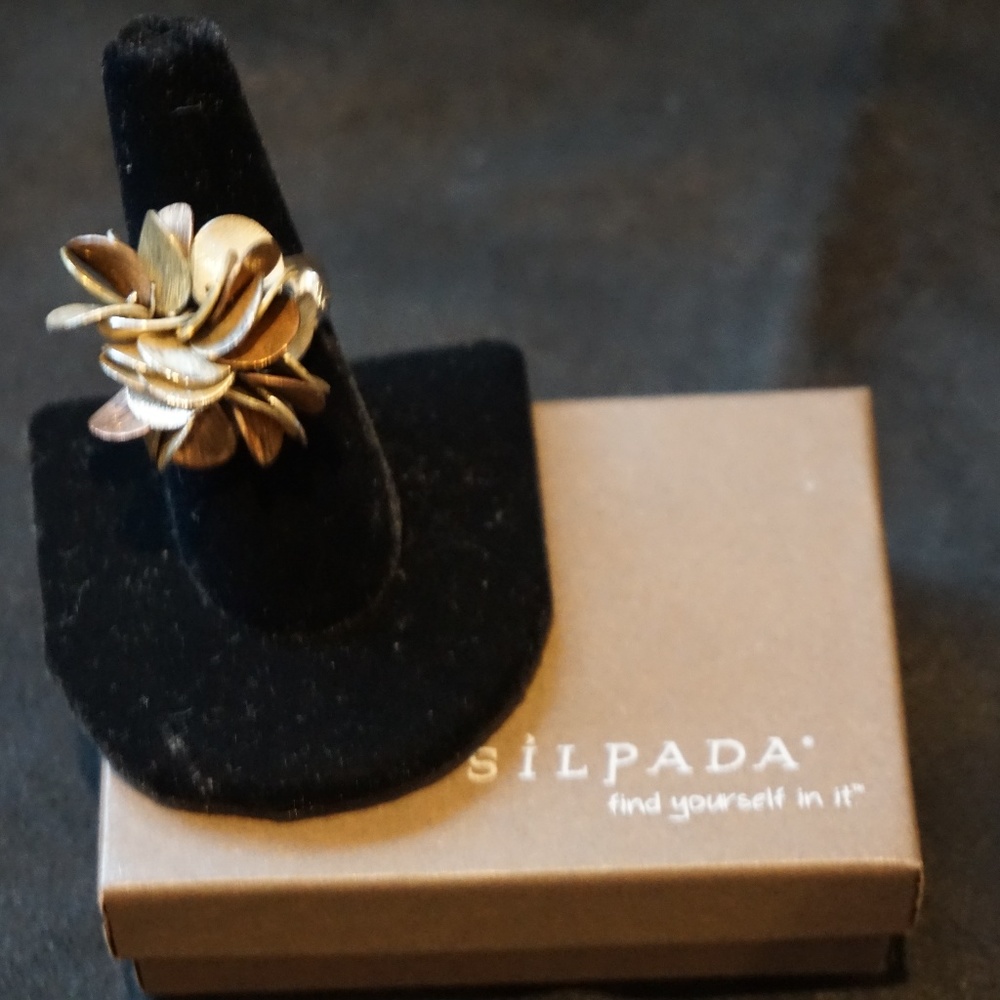 Silpada R1978 Tri-Tone Cha Cha Ring